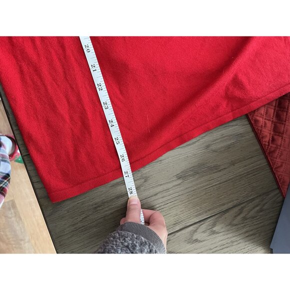 NWT Maggie McNaughton Riviera 2X Red Combo Sweater With White Stripes - Picture 8 of 8